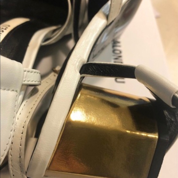 SALONDEJU SJ16104WT TWO STRAP SLINGBACK - Picture 9 of 12